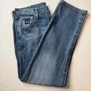 Cinch Men's Jeans Light Wash Size 38x34 Denim Black Label 2.0